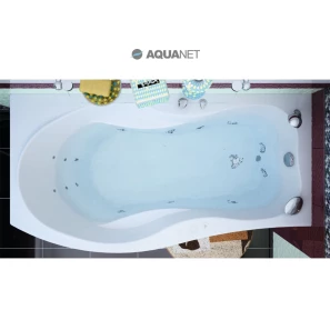 Изображение товара акриловая ванна 169,8x89,8 см l aquanet borneo 00205286