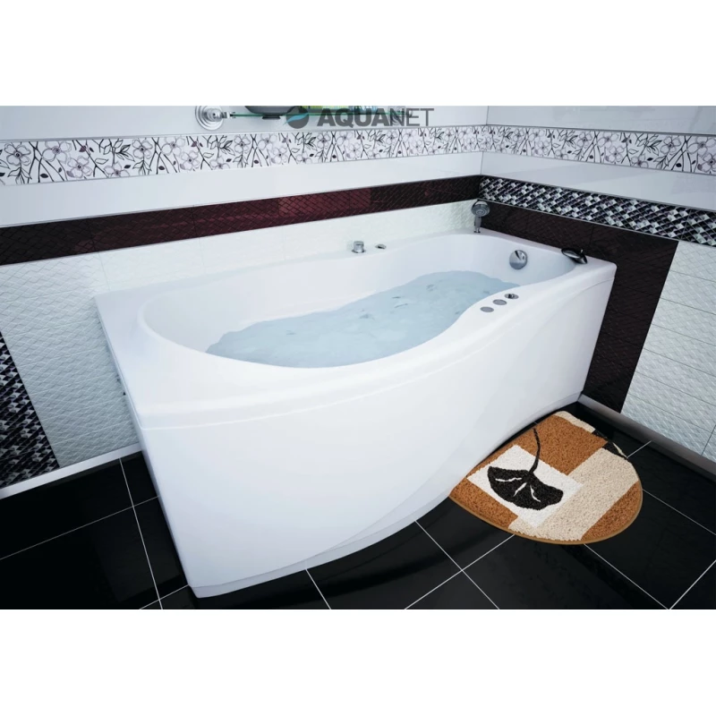 Акриловая ванна 169,8x89,8 см L Aquanet Borneo 00205286