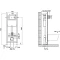 Комплект подвесной унитаз Esbano CLAVEL ESUPCLAVBM + система инсталляции Jacob Delafon E33131RU-NF + E20859-CP-MTC - 9