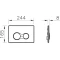 Комплект подвесной унитаз + система инсталляции VitrA S40 SmoothFlush 9860B003-7200 - 8