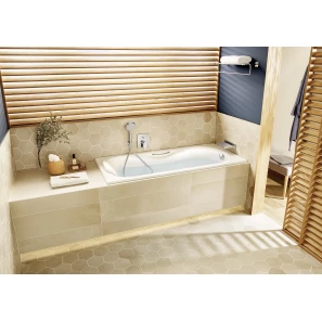 Изображение товара испанская чугунная ванна 150x75 см с противоскользящим покрытием roca malibu 231560000