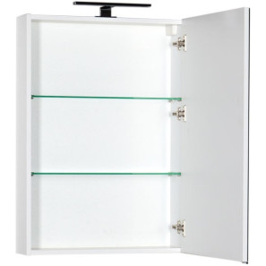 Изображение товара зеркальный шкаф 60х85 см белый aquanet алвита 00183994