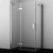 Душевой уголок 120x80 см прозрачное стекло WasserKRAFT ALLER 10H06L - 1