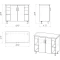 Комплект мебели дуб сонома/белый матовый 101,2 см Grossman Флай 101001 + 30513 + 201001 - 5