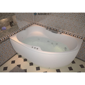 Изображение товара акриловая ванна 158,8,x98,9 см левая aquanet capri 00205476