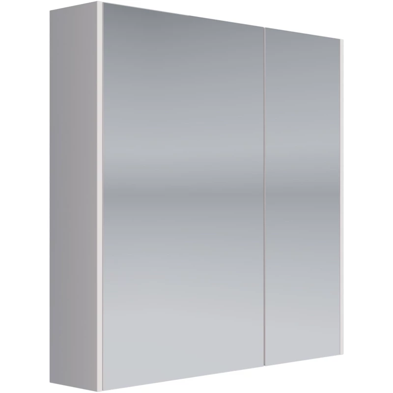 Зеркальный шкаф 70x70 см белый глянец L Dreja Prime 99.9305