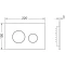 Комплект подвесной унитаз Art&Max Elegant AM9316CHR/SC + система инсталляции Tece 9300302 + 9240921 - 8