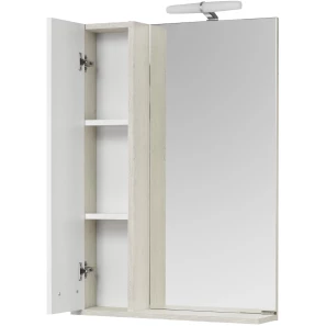 Изображение товара зеркальный шкаф 60x85 см белый глянец/дуб сомерсет l акватон бекка 1a214602bac20