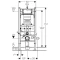 Комплект подвесной унитаз Jaquar Solo SLS-WHT-6953BIUFSM + система инсталляции Geberit 111.362.00.5 + 115.770.21.5 - 6