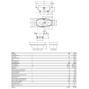 Изображение товара стальная ванна 190x100 см kaldewei ellipso duo oval 232 с покрытием anti-slip и easy-clean