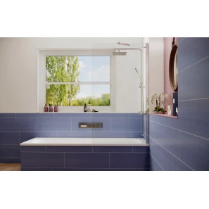 Изображение товара шторка для ванны 80 см ambassador bath screens 16041103 прозрачное