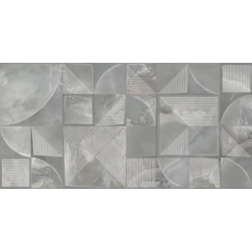 Плитка настенная Azori Opale Grey  Struttura 31,5x63