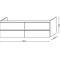Тумба серый антрацит глянец 140 см Jacob Delafon Vox EB2020-RA-442 - 2