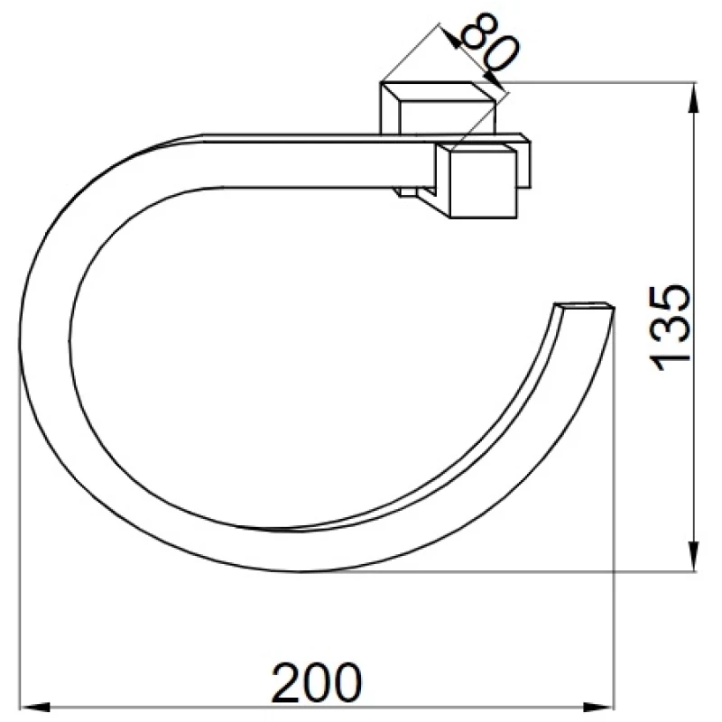 Кольцо для полотенец Boheme Venturo 10306