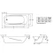 Стальная ванна 150x75 см отверстиями для ручек BLB Universal Anatomica B55U handles - 2