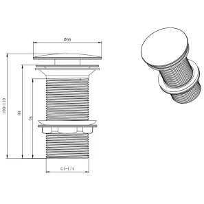 Изображение товара донный клапан aquatek aq6000cr