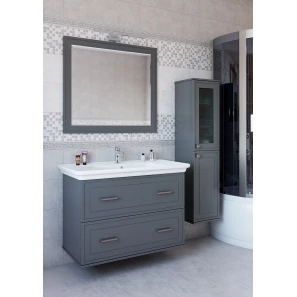 Изображение товара зеркало 95x85 см серый матовый sanflor модена c02731