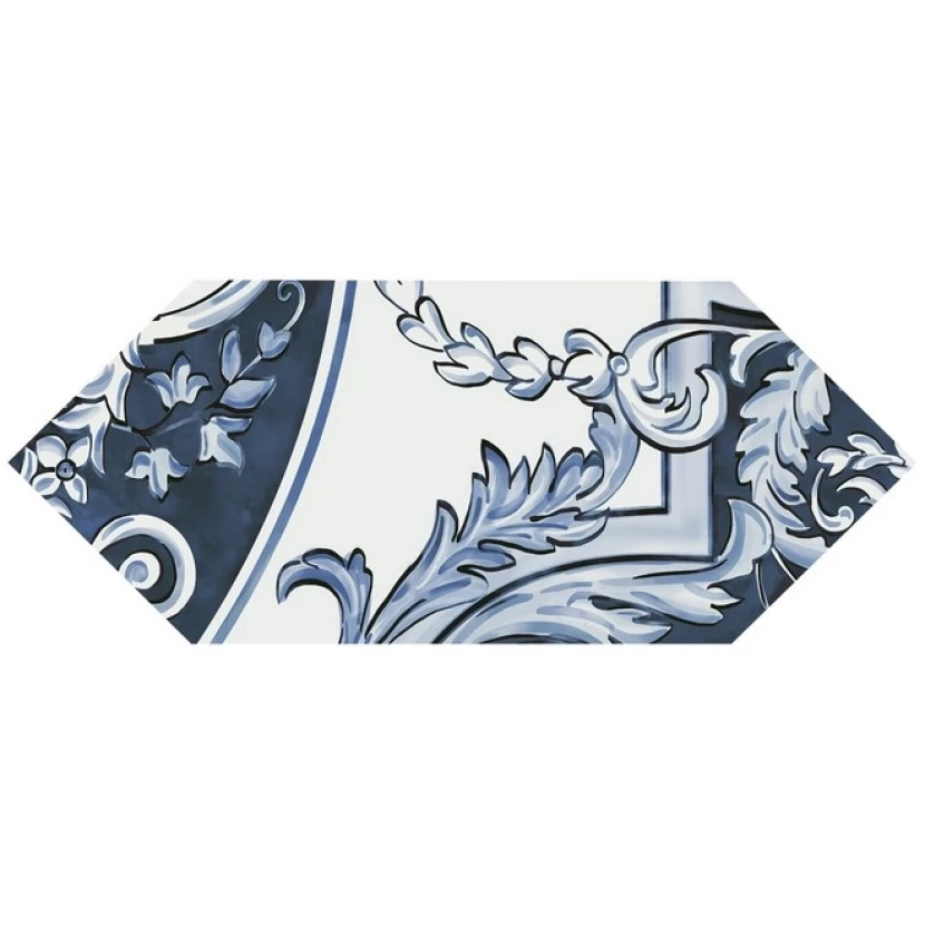 Декор Kerama Marazzi Алмаш 1 синий глянцевый 14x34x6,9 HGD/A512/35000