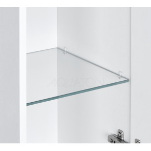 Изображение товара зеркальный шкаф 120х75 см белый глянец акватон мадрид 1a113402ma010