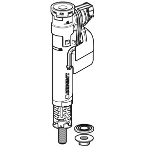 Изображение товара впускной клапан 3/8" подвод воды снизу, тип 360 geberit 281.207.00.1