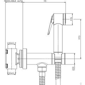 Изображение товара гигиенический комплект bossini paloma flat e37015b.073