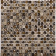 Мозаика No-233 стекло камень(1,5*1,5*8) 30,5*30,5