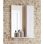 Изображение товара зеркальный шкаф 50,5x70 см белый глянец corozo орфей sd-00000299