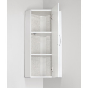 Изображение товара шкаф одностворчатый подвесной 31,5х80 см белый глянец style line lc-00000134