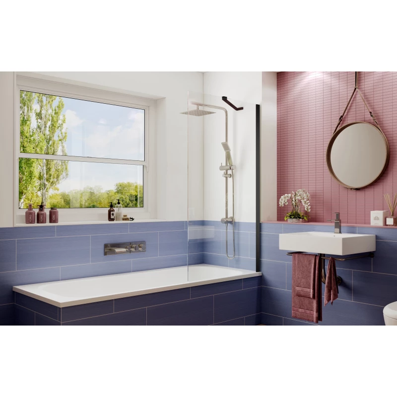 Шторка для ванны 80 см Ambassador Bath Screens 16041207 прозрачное