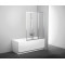Шторка для ванны складывающаяся трехэлементная Ravak VS3 115 белая+транспарент 795S0100Z1 - 1