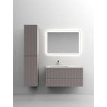 Комплект мебели серый матовый 101 см Sancos Snob T SNT100LSM + CN7014 + CI1000