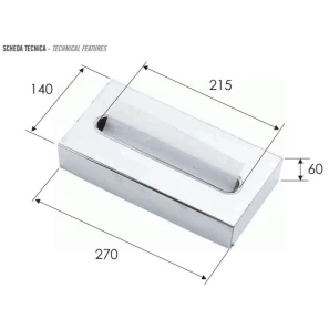 Изображение товара дозатор для бумажных полотенец remer bagno rb495cr