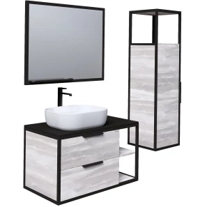 Изображение товара комплект мебели шанико/черный 90 см grossman лофт 109002 + gr-3020 + 209001