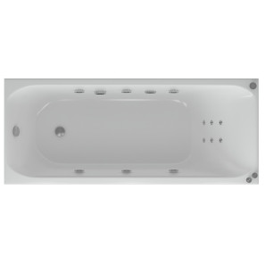 Изображение товара акриловая гидромассажная ванна 170х70 см пневматическое управление стандартные форсунки aquatek альфа-170