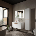 Комплект мебели белый глянец 101 см Sancos Smart SM100W + CN7003 + CI1000