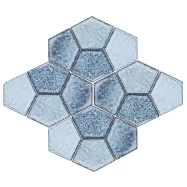 Керамическая плитка мозаика R-308 керамика глянцевая  15,1*30,6