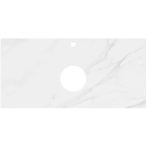 Изображение товара столешница 100 см белый матовый для накладных раковин kerama marazzi plaza classic монте тиберио pl1.sg507100r\100 