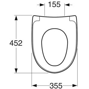 Изображение товара сиденье для унитаза с микролифтом gustavsberg nautic 9m26s136