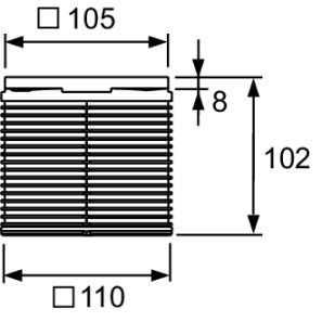 Изображение товара душевой трап 105x105/50 мм хром tece tecedrainpoint s kdp-s120