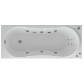 Изображение товара акриловая гидромассажная ванна 150х70 см пневматическое управление стандартные форсунки aquatek афродита-150