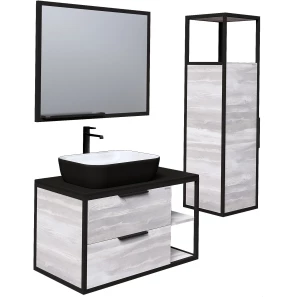 Изображение товара комплект мебели шанико/черный 90 см grossman лофт 109002 + gr-4041bw + 209001