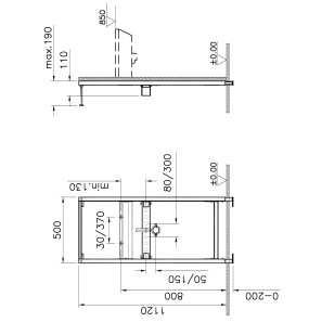 Изображение товара монтажный элемент для раковины vitra frame 780-2800