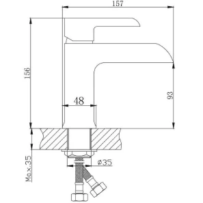 Изображение товара смеситель для раковины с гигиеническим душем haiba hb12805-8