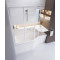 Шторка для ванны складывающаяся трехэлементная Ravak VS3 130 белая+grape 795V0100ZG - 4