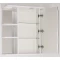 Зеркальный шкаф 60x73 см белый глянец Style Line Волна ЛС-00000121 - 2