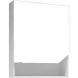 Изображение товара зеркальный шкаф 60x85 см белый глянец l grossman инлайн 206002