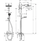 Душевая система Hansgrohe Crometta E 240 1jet Showerpipe 27284000 - 2