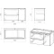 Комплект мебели белый глянец 90,1 см Grossman Адель 109003 + 4627173210256 + 209004 - 8