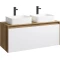 Комплект мебели дуб балтийский/белый глянец 120 см Aqwella 5 Stars Mobi MOB0112DB + MOB0712W + 4640021064269 + 4640021064269 + MOB0412 + MOB0717DB - 2
