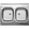 Кухонная мойка матовая сталь Ukinox Стандарт STD800.600 20--6C 3C- - 1